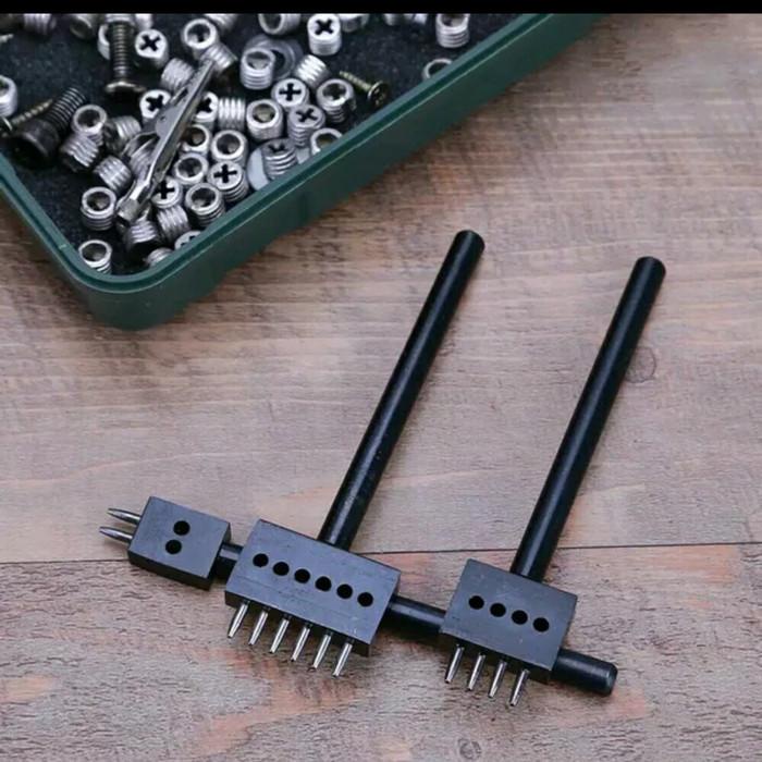 

3Pcs Alat Kerajinan Pelubang Kulit Lacing Holepunch Leather Tools 074