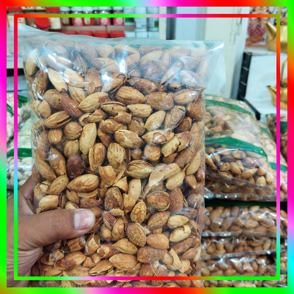 

Roasted Almond Whole 500gr (Almond Panggang / Matang) kacang almond