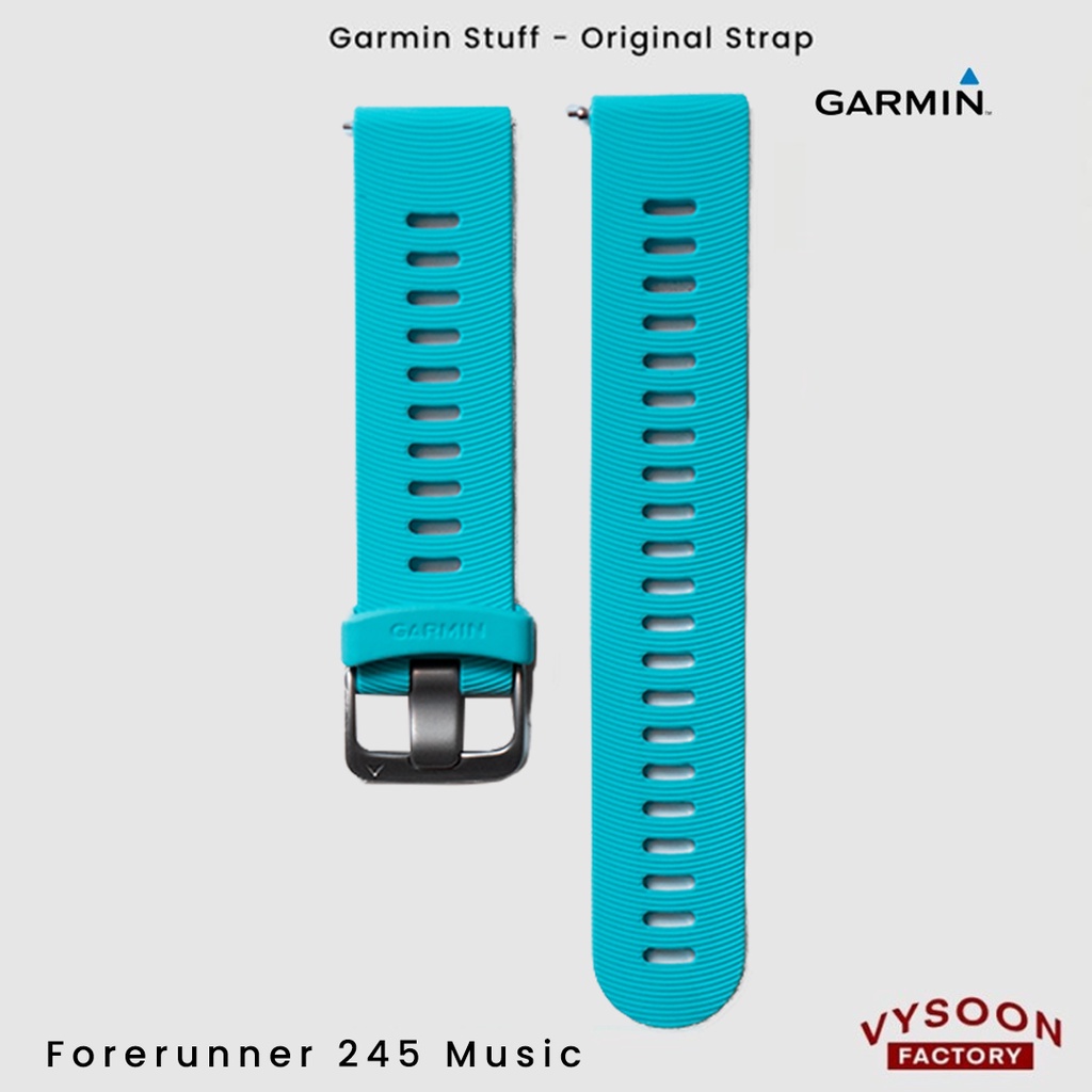 Strap Rubber Smartwatch Garmin Forerunner 245 Original - Blue Ocean