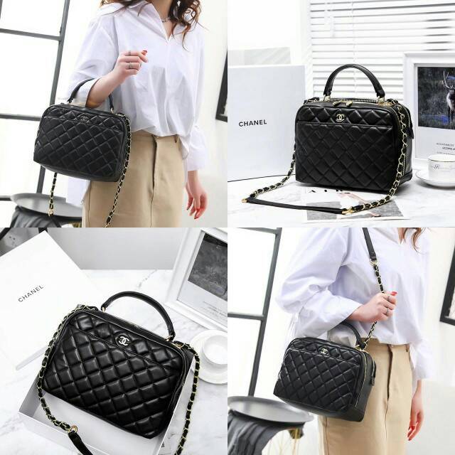 CHANEL Trendy CC Bowling Bag WITH BOX L5870