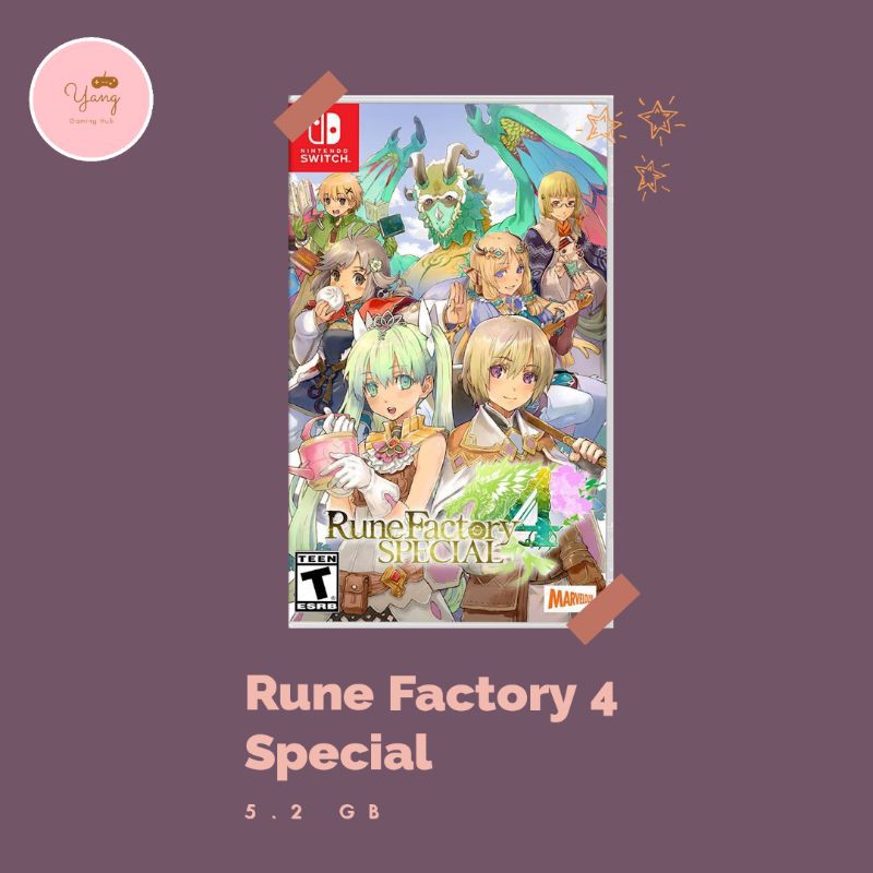 Rune Factory 4 Special Nintendo Switch