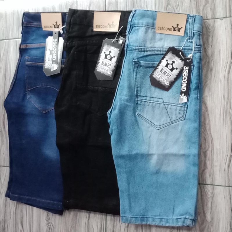CELANA Pendek Pria Jeans pensil pria slim fit  premium quality