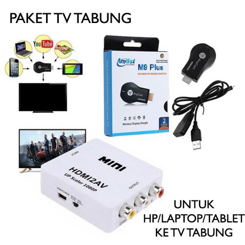 ANYCAST HDMI DONGLE ORI Solusi Nonton hp di tv tabung / LED tv, LCD tv