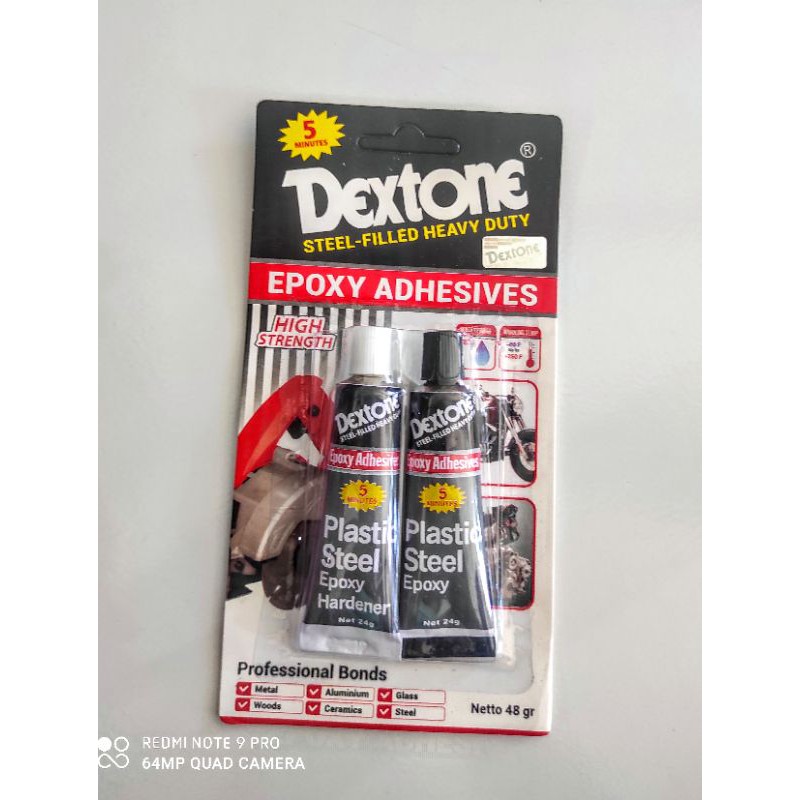 lem epoxy dextone lem serbaguna keramik kaca besi kayu raket badminton sepeda kandang kucing