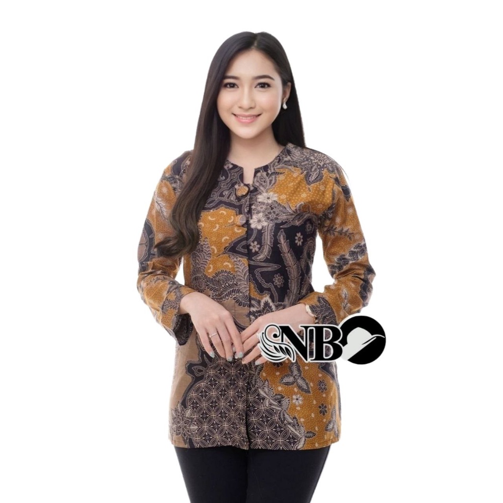 tey-17 Batik wanita ASJ SA HRB026 Kenongo Kemeja Tosca Pendek bubutan.store 2022