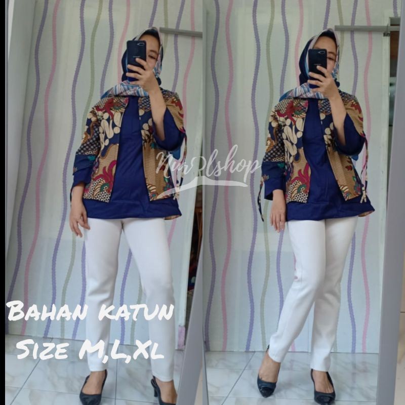 TUNIK BUSANA MUSLIM BATIK WANITA