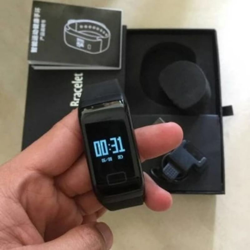 Jam tangan_pintar_smart_watch_f1_tracker fitnes jam detak jantung tahan air jam tangan millenial