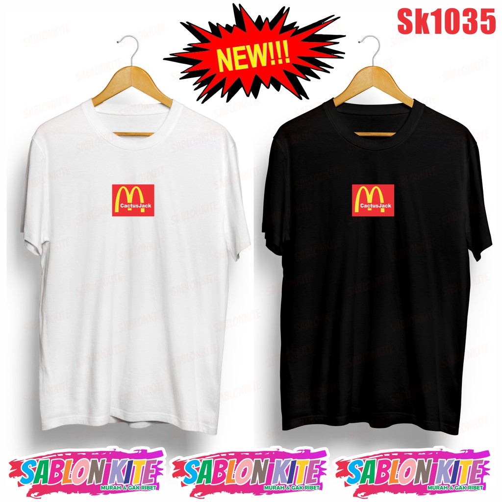 MURAH!!! KAOS KPOP KPOPxMCD CACTUSJACK YOONGI SK1035 SUGA UNISEX COMBED 30S