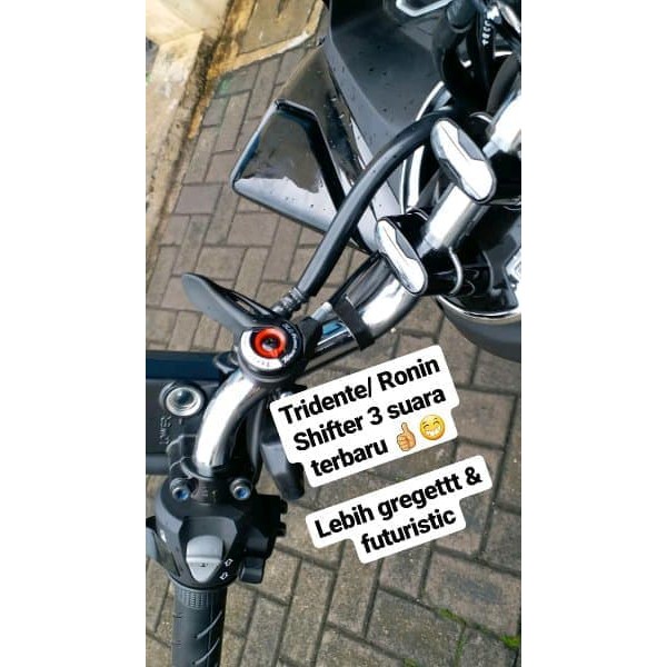 Shifter set untuk Knalpot Racing 3 suara 3Tech Tridente Ronin