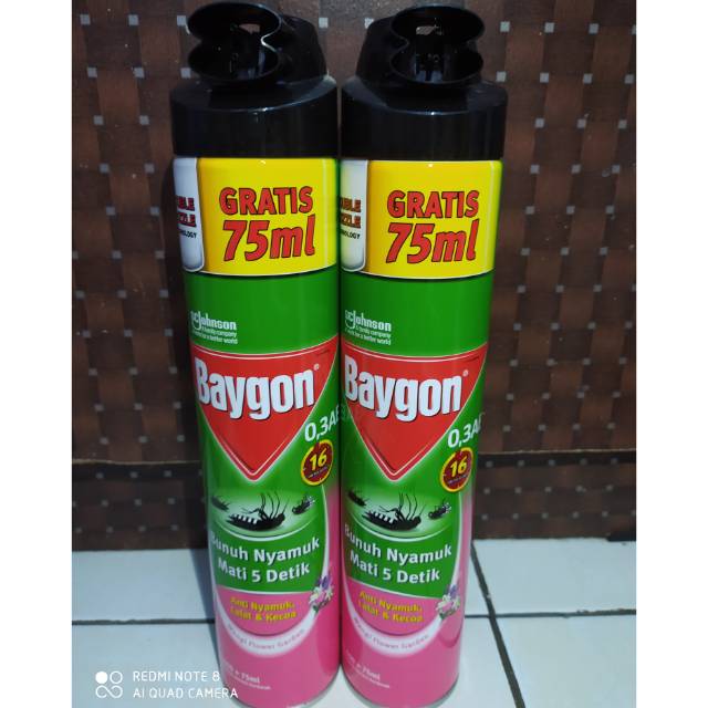 BAYGON AEROSOL FLOWER GARDEN 600 75ML PROMO Shopee 