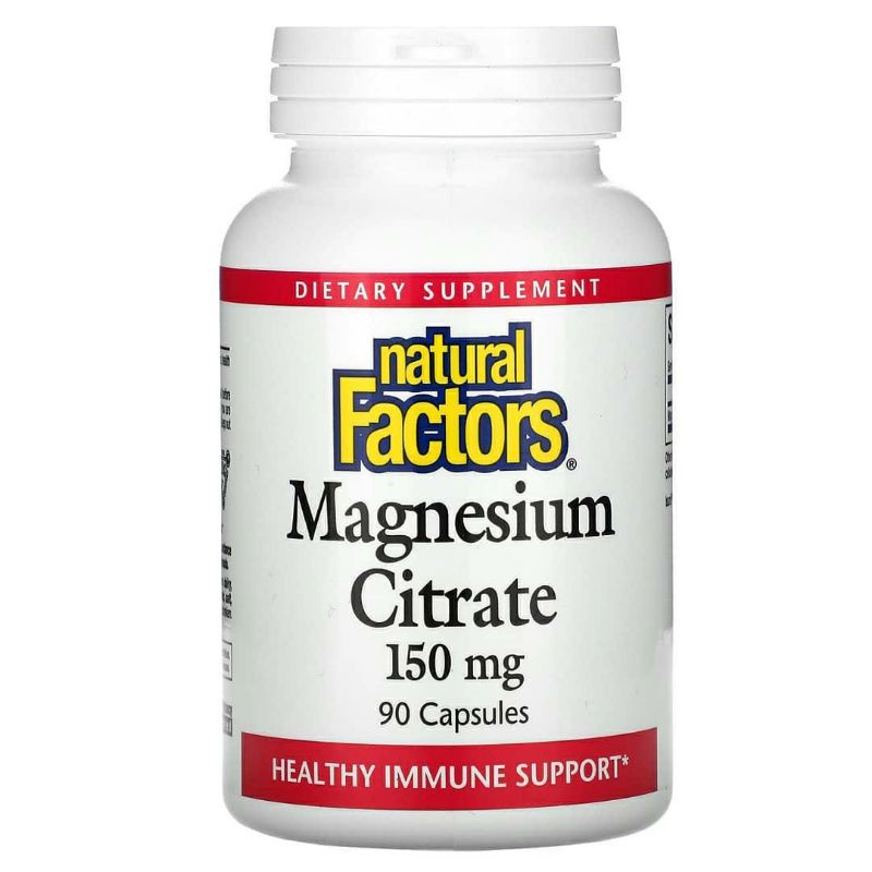Natural Factors Magnesium Citrate 150mg 150 mg 90 Capsules