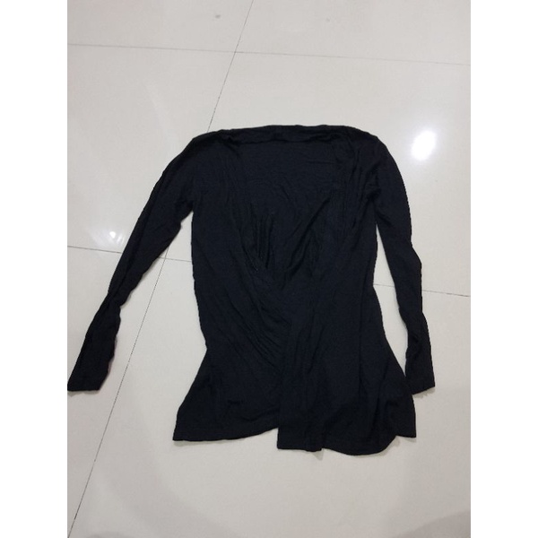 PRELOVED CARDIGAN HITAM COTTON ON