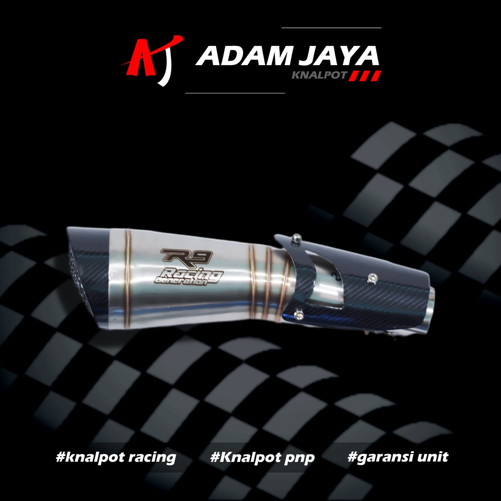 Knalpot Racing R9 H2 Full System CBR 150R Satria FU Vixion Old R15 V3 MX KING dll