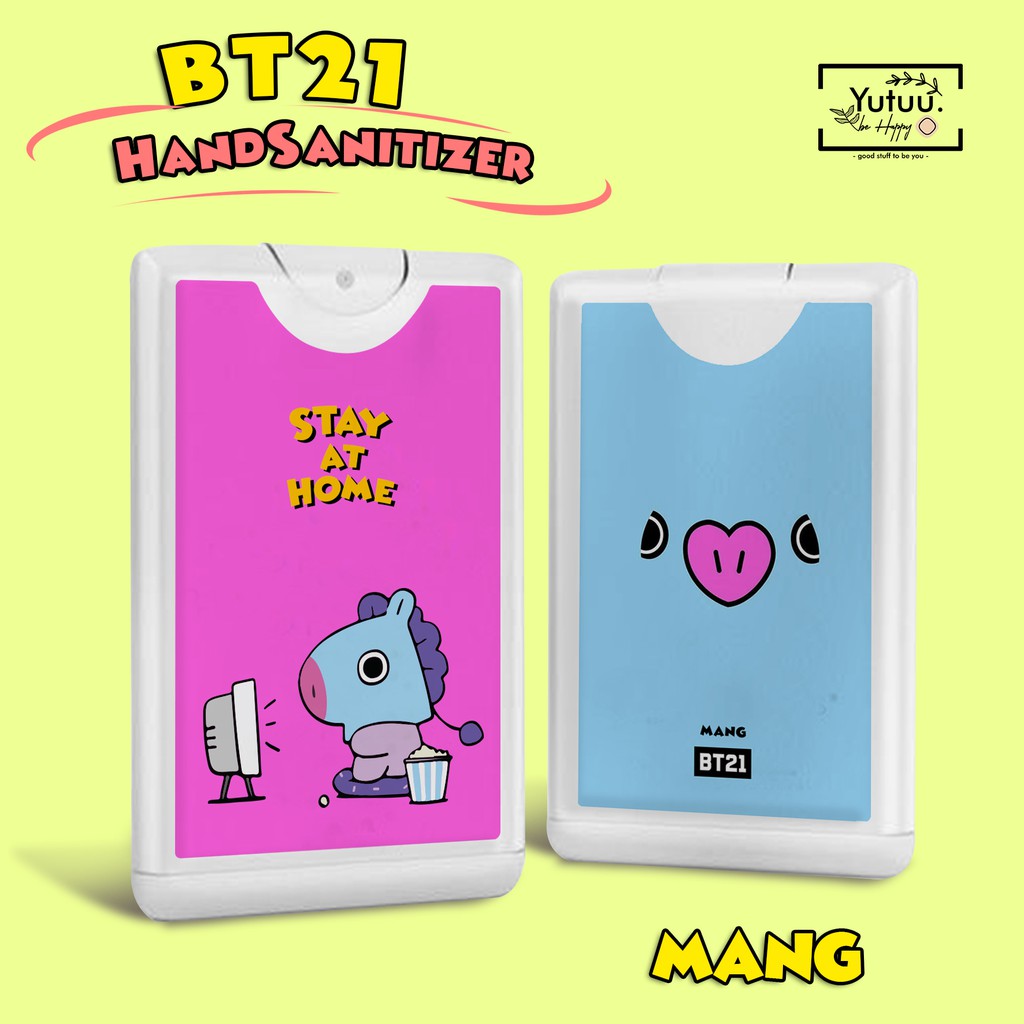 BT21 HANDSANITIZER POCKET SPRAY ( FREE PHOTOCARD BTS)