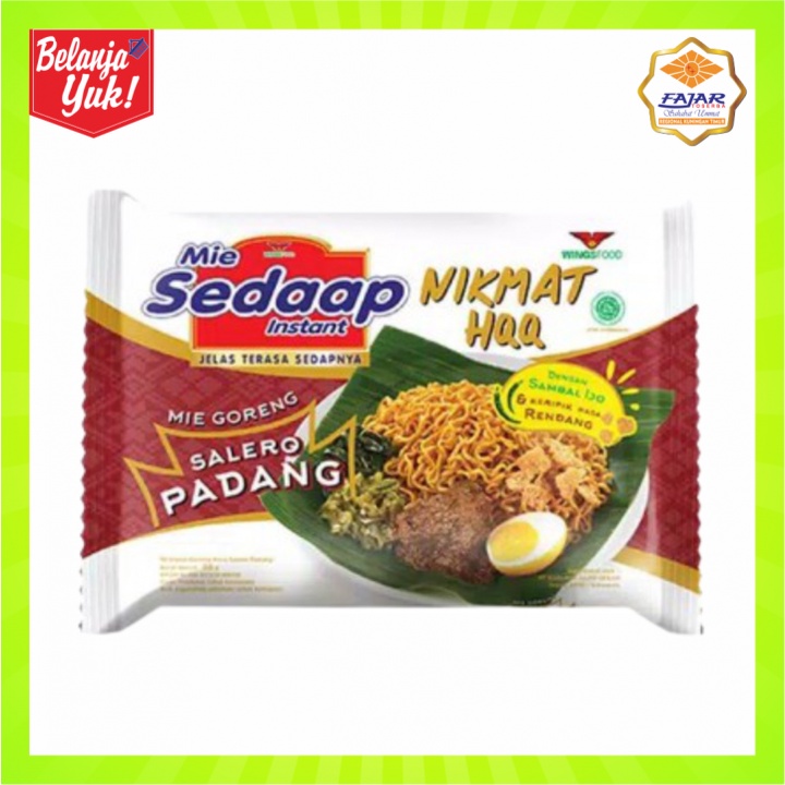 

Sedaap Mie Instan Goreng Mie Sedap Goreng Solero Padang 86 gr | 1 pcs