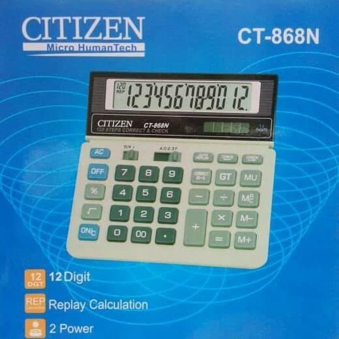 

Terlaris Kalkulator Citizen CT 868 L 12 Digit 2 Power Mark Up Calculation Mantul