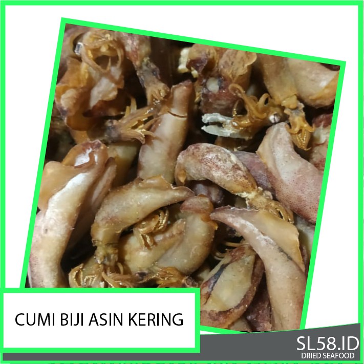 Jual Cumi Biji Nos Biji Sotong Biji Asin Kering Gram Pack Shopee Indonesia