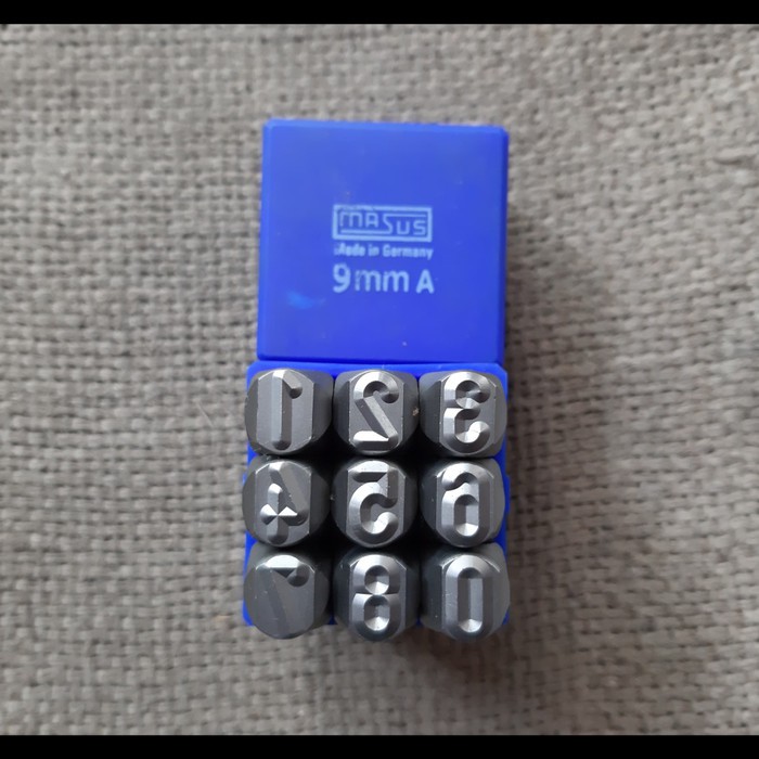 

Murah KETOK ANGKA (0-9) ukuran 9 mm / FIGURE STAMP PUNCH 9mm MERK MASUS