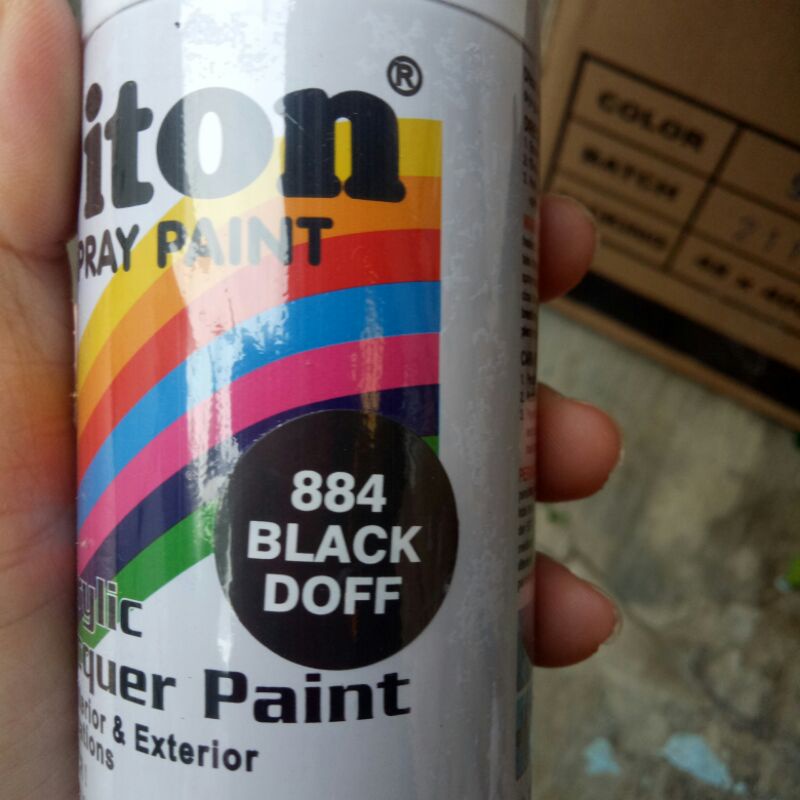 Pilok Diton 150cc Redi Semua Warna hitam putih black doff 884 clear foxy poxy bening kuning abu hijau emas crome chrome redi stok-BLACK DOFF 884