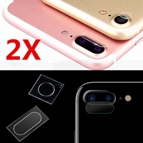 2PCS For iPhone 7 8 Plus X XS Back Camera Lens Temper Glass