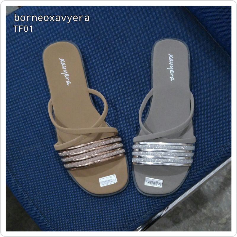 OBRAL BORNEO SENDAL XAVYERA DS15 dan TF01 SANDAL TEPLEK KEREN DAN MURAH