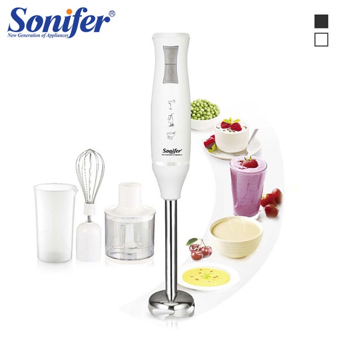 Sonifer Hand Blender Set 700ml Measuring Cup Chopper Whisker SF-8025