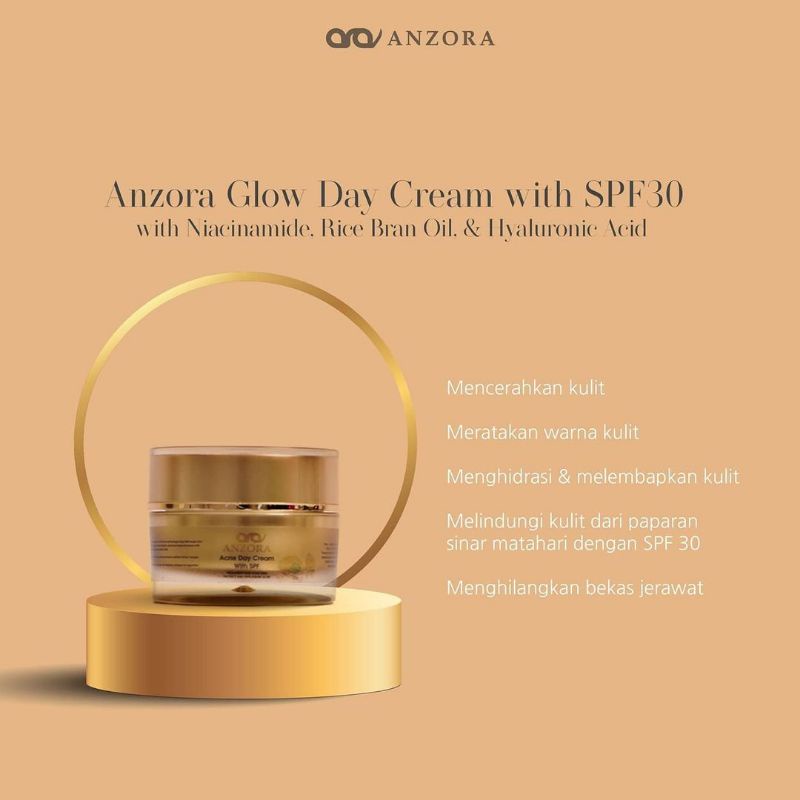 Day Cream Anzora/Day Cream Glow/Day Cream Acne/Day Cream Acne Dark Spot