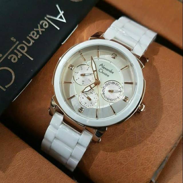 JAM TANGAN ALEXANDRE CHRISTIE AC2517 WANITA FULL CERAMIC