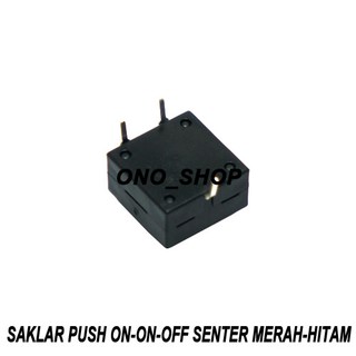 Saklar Push On-On-Off Senter Merah-Hitam | Shopee Indonesia