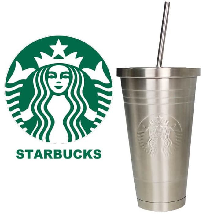 Starbucks tumber 16oz / 473ml with straw Stainless LIMITED OFFER!!