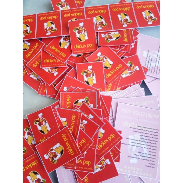 

stiker kemasan 3x4cm