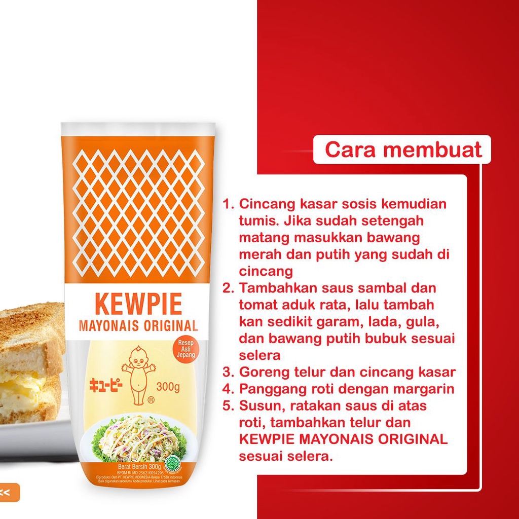 KEWPIE Mayonaise Mayonnaise Best Mayo Original 1 Kg / 1kg