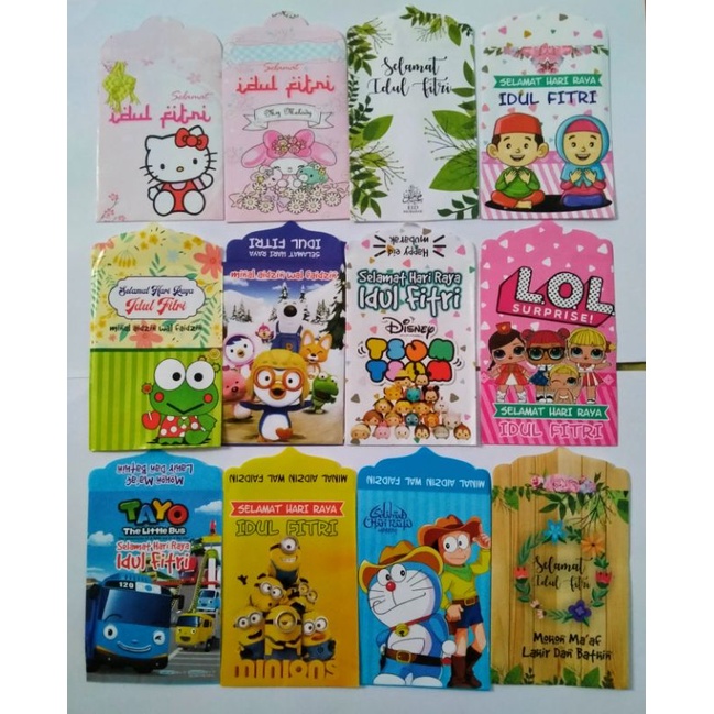 

Grosir Amplop Lebaran 80pack kertas glossy uk 7x12 (uang lipat 2) siap jual