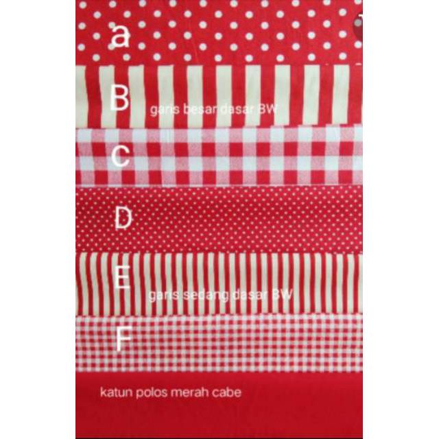 Katun jepang design tokai senko seri merah