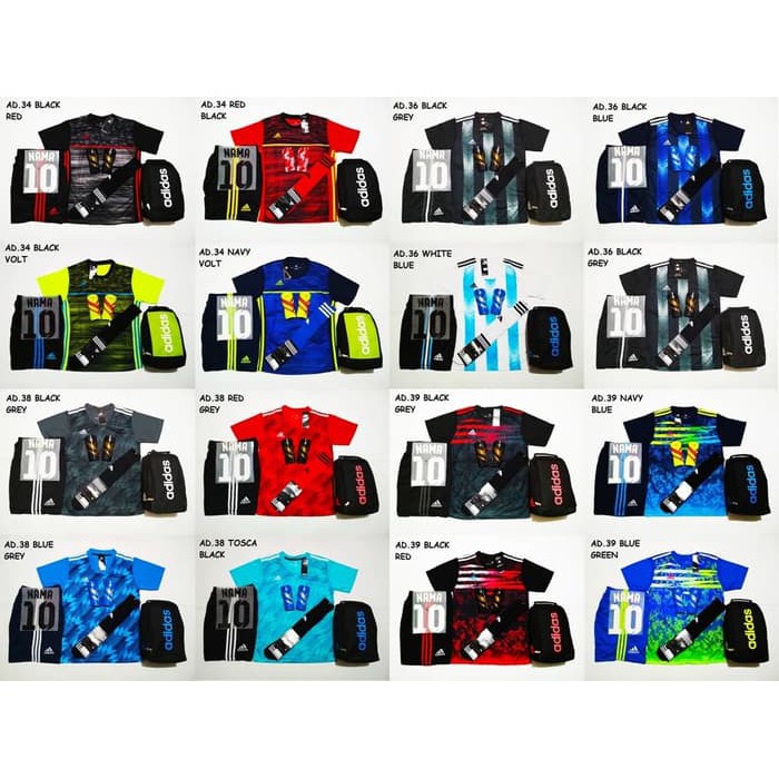 PAKET 5 in 1 BAJU FUTSAL   BOLA  BISA UNTUK KAOS TIM  MIX ALL