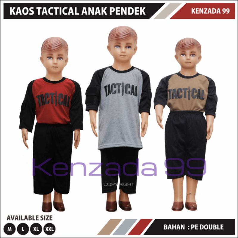 [✅COD] KAOS ANAK TACTICAL SETELAN KAOS ANAK PENDEK