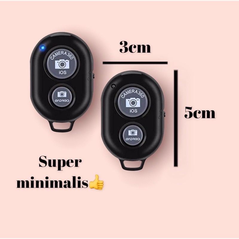 TOMSIS BLUETOOTH REMOTE SELFIE DAN REMOTE WIRELESS CAMERA PHONE FOR IOS DAN ANDROID BAGUS KUALITAS