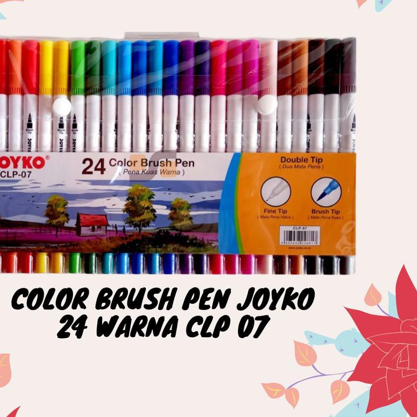 

Harga Murah - Color Brushpen Brush Pen Set Joyko 12/24/48 Warna Color Colour CLP 06/07/40 ORI Harga