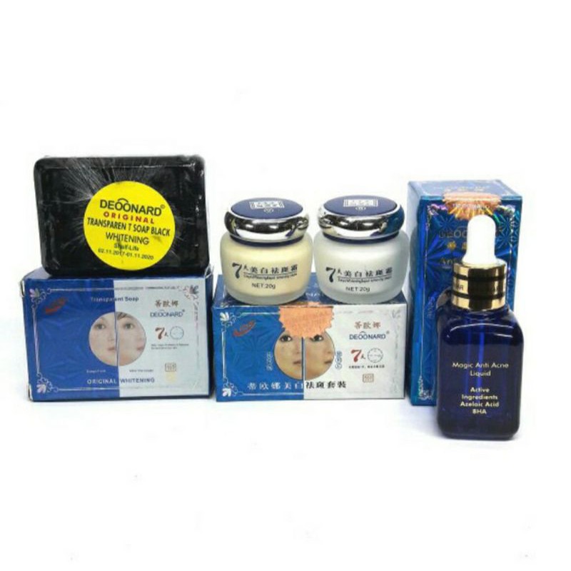 PAKET CREAM DEOONARD SET+SABUN+SERUM ANTI ACNE ORYGINAL