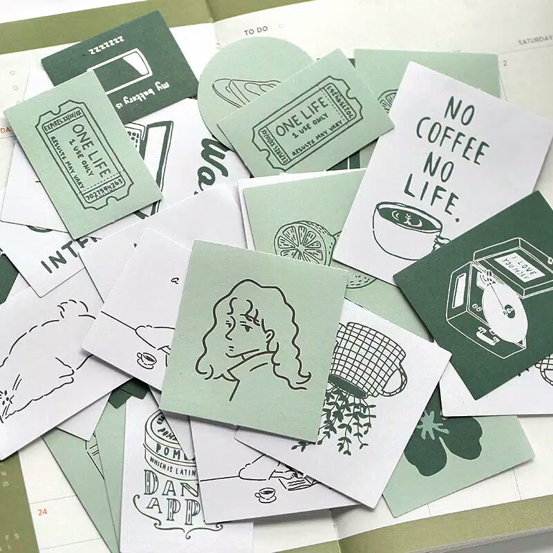 

[BC003] 10 PCS STIKER MOTIF KARTUN | BULLET JOURNAL