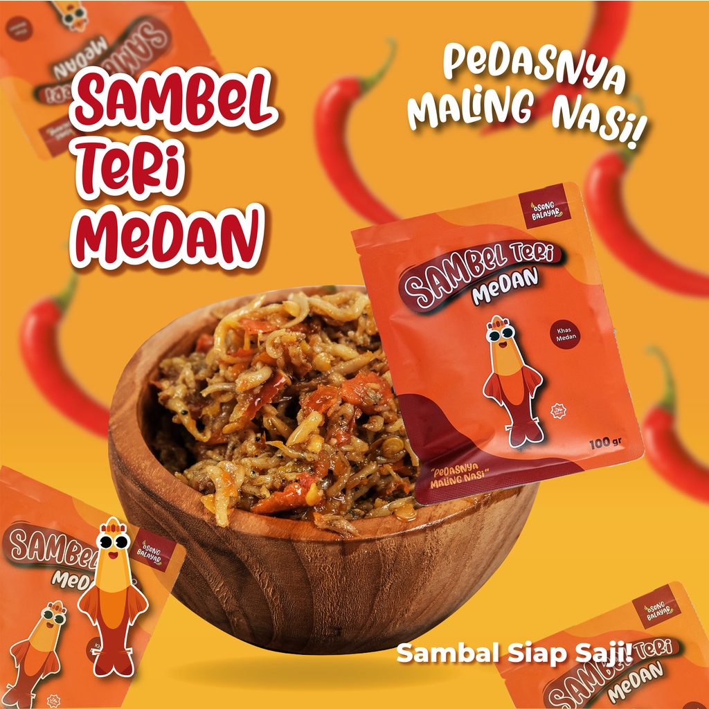 

SAMBAL TERI MEDAN BY OSENG BALAYAR | MAKANAN SIAP SAJI | FROZEN FOOD | MAKANAN PEDAS