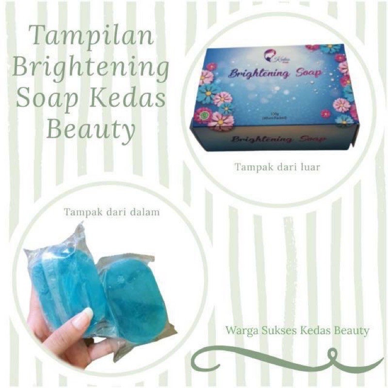 KEDAS BEAUTY BRIGHTENING SERUM / SOAP /  GOLD JELLY / BODY SCRUB-Sabun