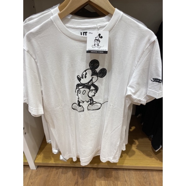 UT TSHIRT MONOCHROME MICKEY LENGAN PENDEK - UNIQLO x JOSHUA VIDES