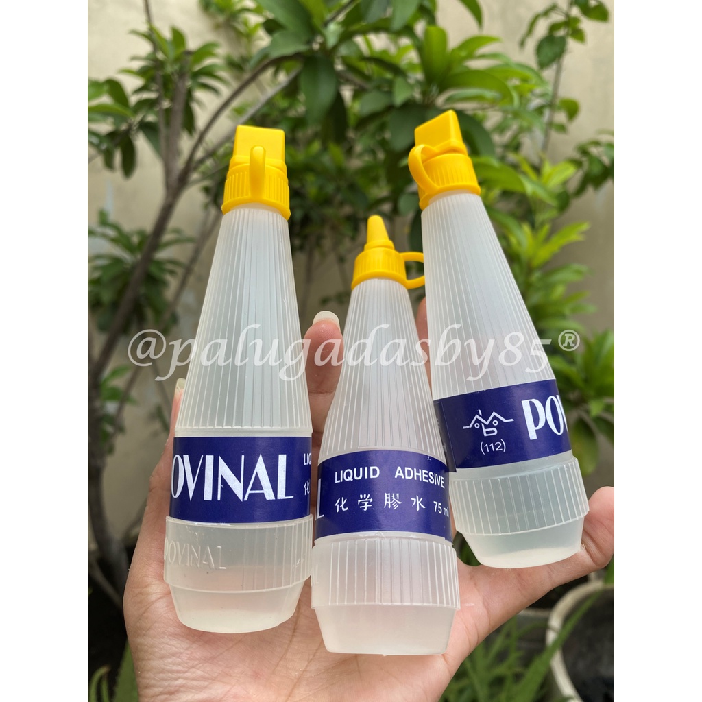 

Lem Kertas POVINAL 112 75 Ml (1 Pc) / Lem Kertas / Lem Cair / Lem Bening