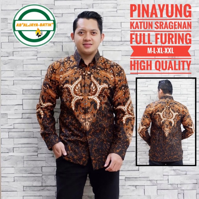 BATIK PINAYUNG FULL FURING KATUN HALUS SRAGENAN SIZE M-XXL ORI SOLO