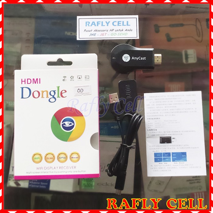 Dongle Wifi HDMI Wireless Sambungan Dari HP Android iPhone