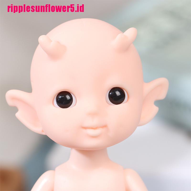 # Kaos T-Shirt Wanita Lengan Pendek Motif Print #Boneka BJD Elves 13 Sendi Dapat Digerakkan Warna Nude Ukuran 16cm