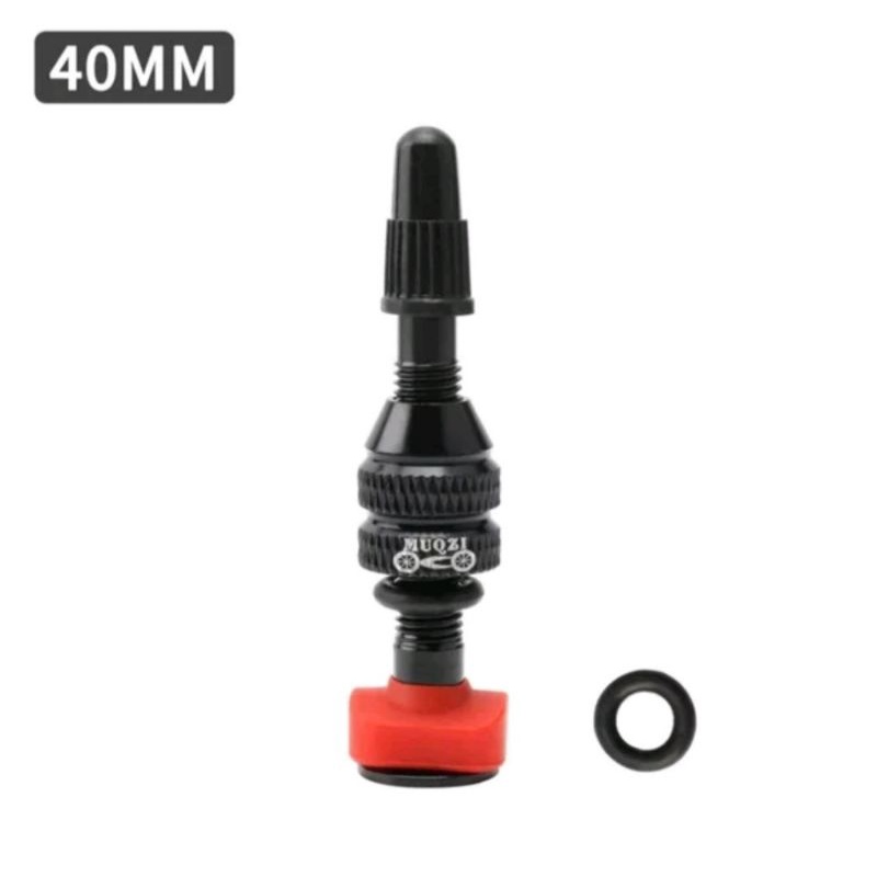 Pentil Sepeda Presta Pentil Kecil 40mm Bicycle French Tubeless Tire Valve Pentil Kecil Sepeda Hitam