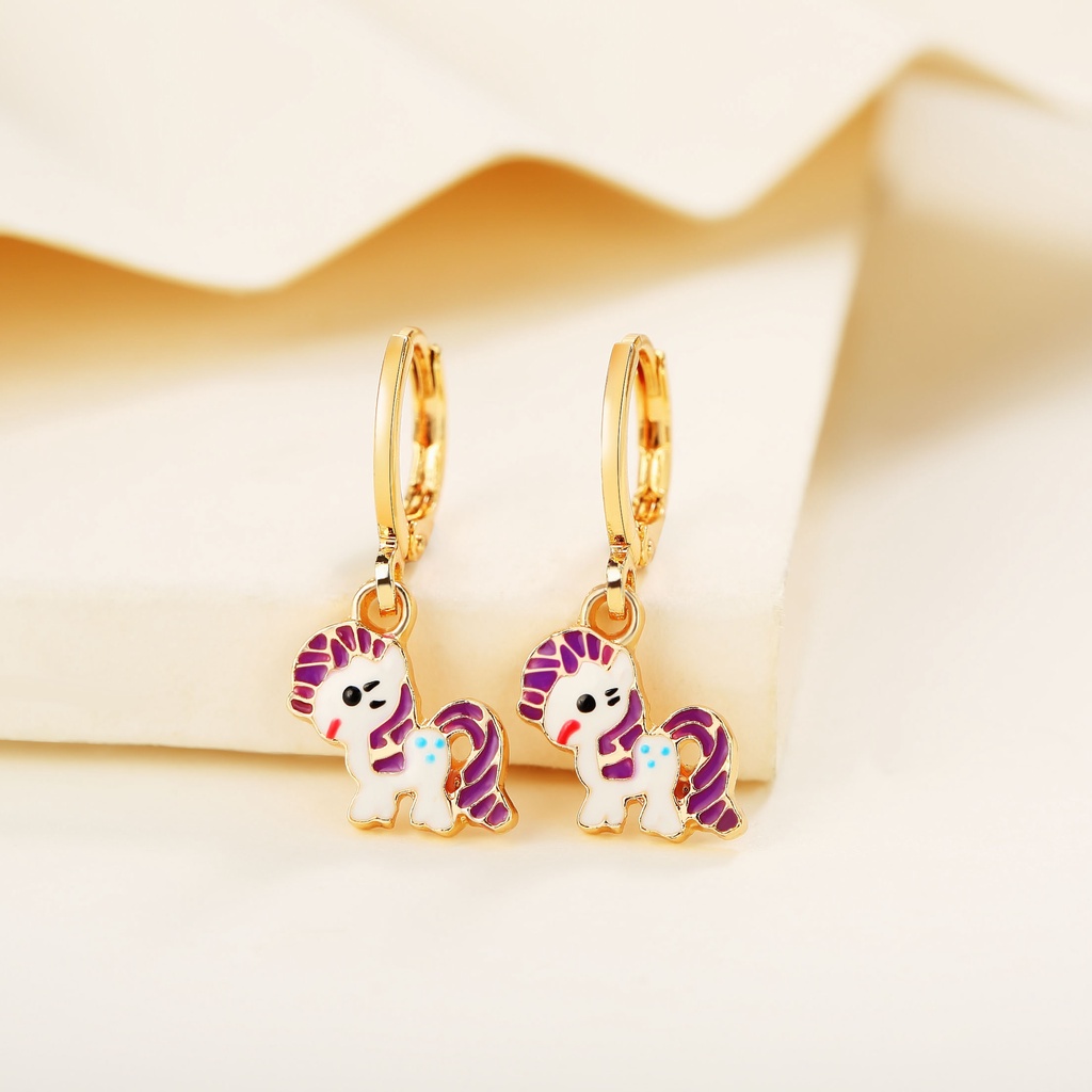 Y441 Anting anak unicorn Anti karat Anti alergi Anting anak titanium cute jewelry gift