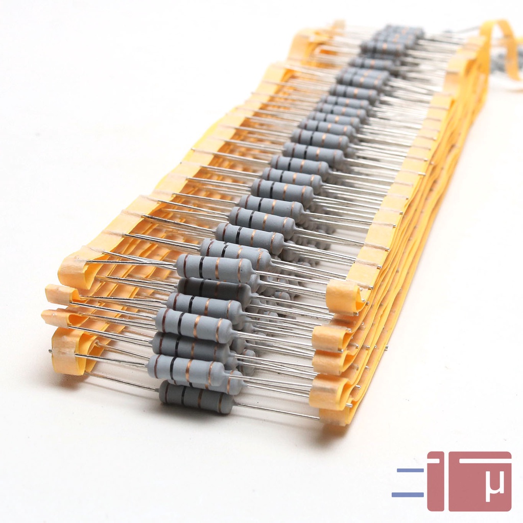 Resistor 1R 1 Ohm 2W Metal Oxide 5% Taiwan Kaki Tembaga